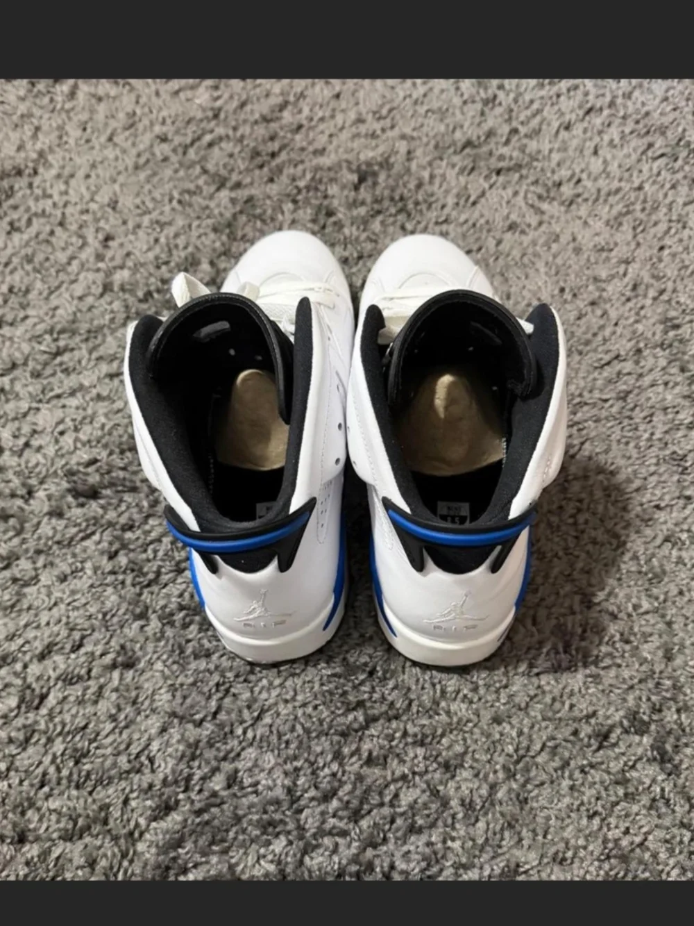 White And Blue Jordan 6